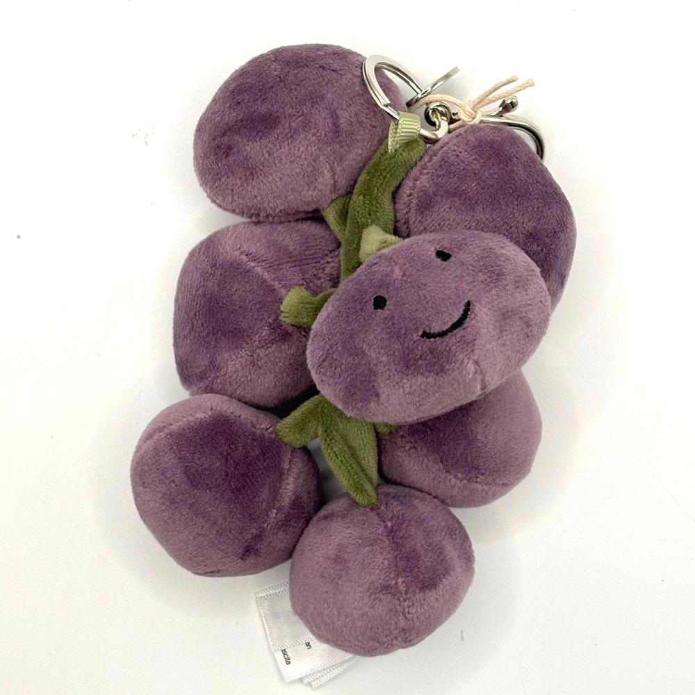 \Soft Purple Grapes Inspired Bag Pendant/Keychain Decoration Toy - New Plush